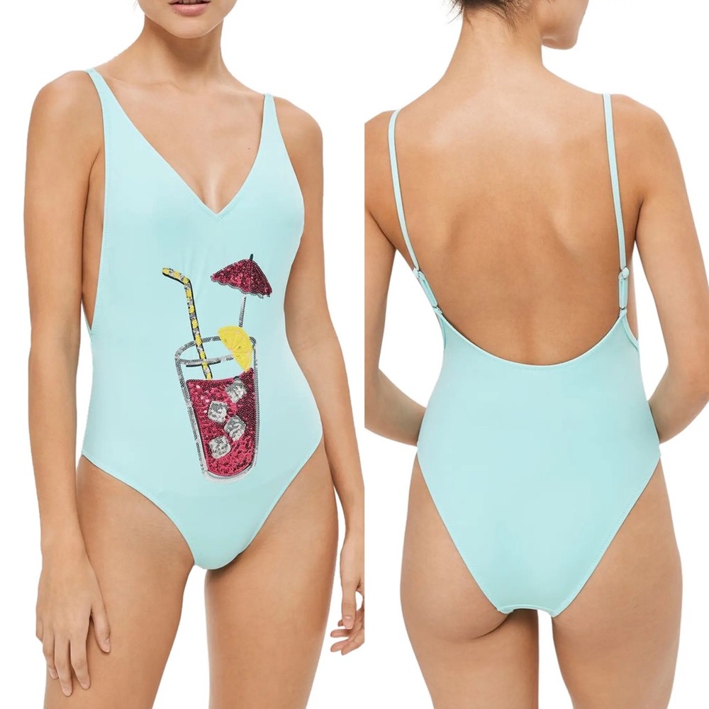 ⭐️ NWT Pink Drink Topshop one-piece swimsuit